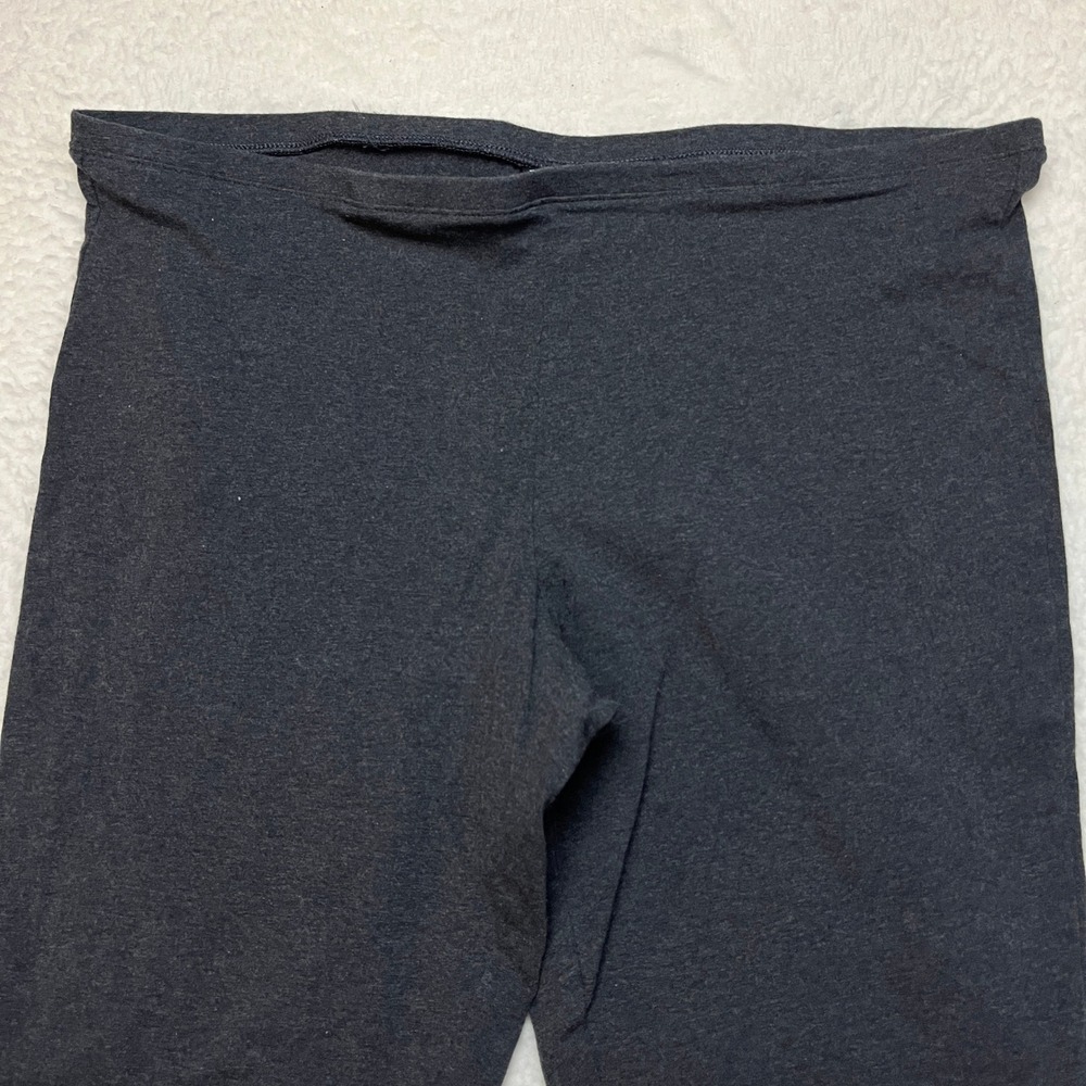 Hue‎ Leggings Womens XXL Gray Solid Cotton Blend Stretch Casual Plus Size 6229